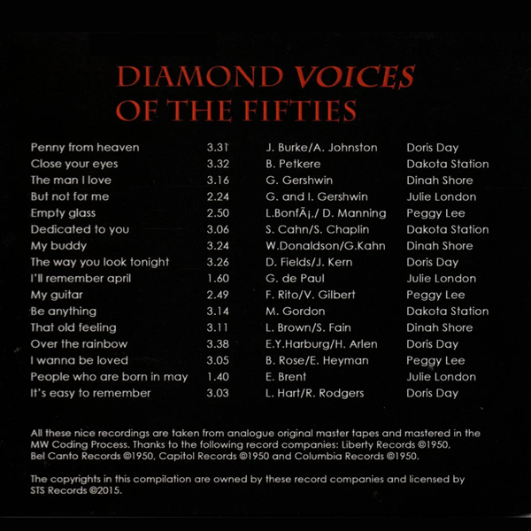 Diamond Voices of The Fifties - Volume 1