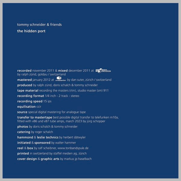 Tommy Schneider & Friends - The Hidden Port