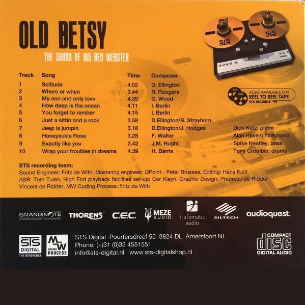 Old Betsy - The Sound Of Big Ben Webster