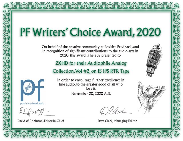 Award 2020 - Audiophile Analog Collection Vol. 1