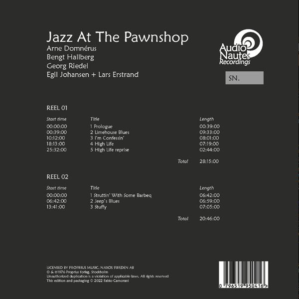 Arne Domnérus - Jazz At The Pawnshop