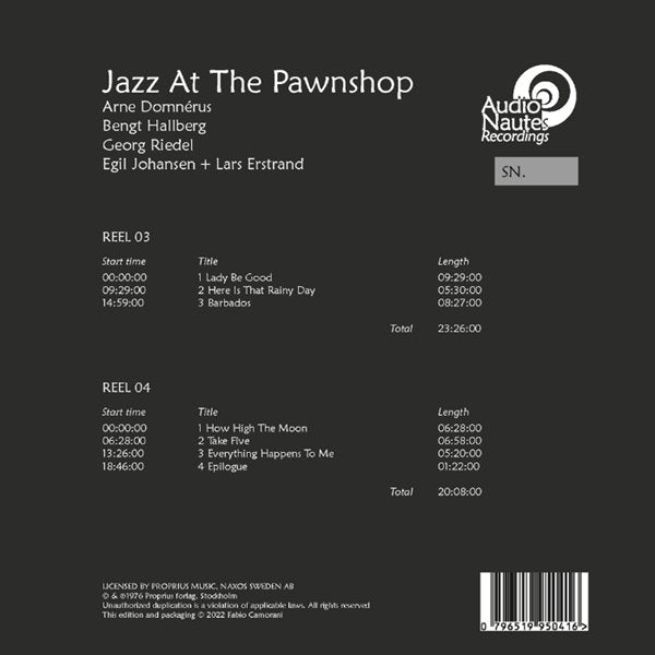Arne Domnérus - Jazz At The Pawnshop