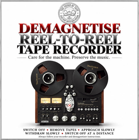 DEMAGNETISE REEL-TO-REEL TAPE RECORDER