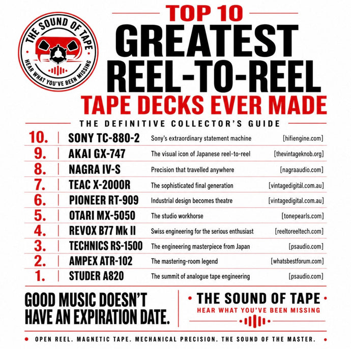 Top 10 Greatest Reel-to-Reel Tape Decks Ever Made