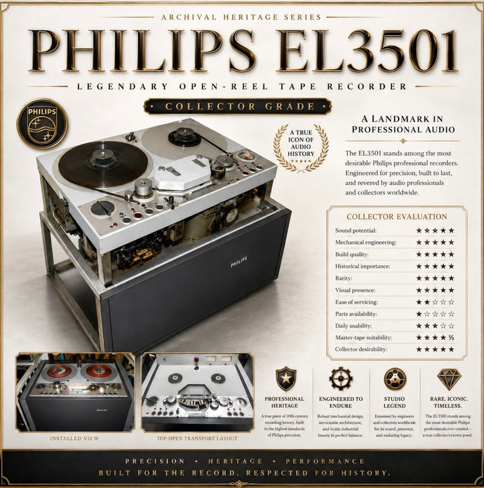PHILIPS EL3501 Pro Reel Tape Recorder
