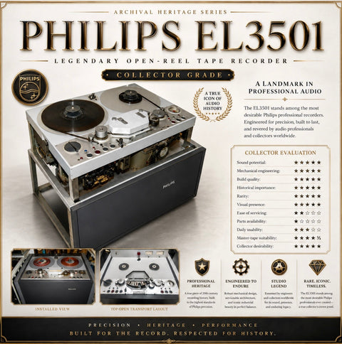 PHILIPS EL3501 Pro Reel Tape Recorder