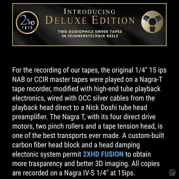 2xHD Reel Tape Process