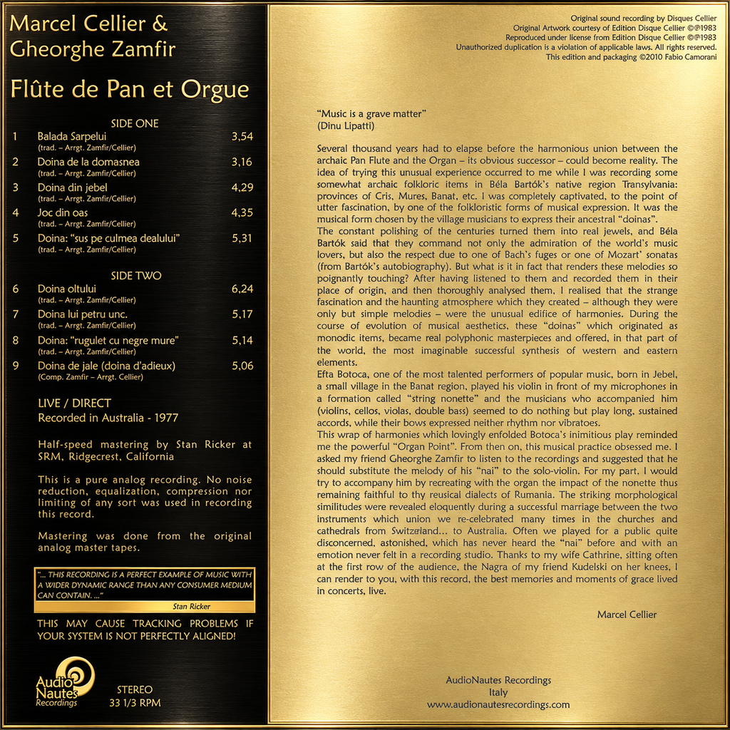 Gheorghe Zamfir - Panflute And Organ [LP]