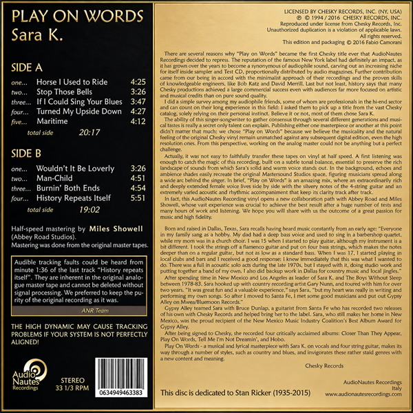 Sara K. - Play On Words