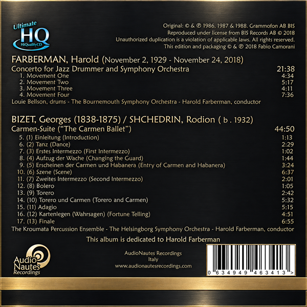 Farberman, Shchedrin - Concerto for Jazz & Carmen Suite