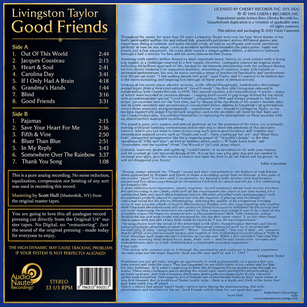 Livingston Taylor - Good Friends