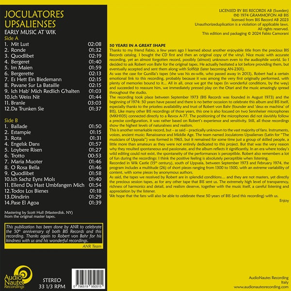 Joculatores Upsalienses - Early Music at Wik