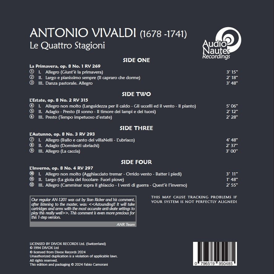Antonio Vivaldi - Le Quattro Stagioni [1-STEP 2xLPs]