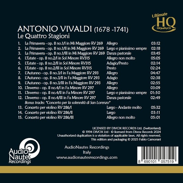 Antonio Vivaldi - Le Quattro Stagioni