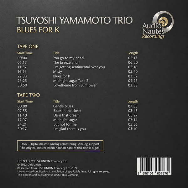 Tsuyoshi Yamamoto Trio - Blues For K