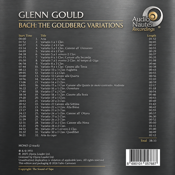 Glenn Gould - Bach: The Goldberg Variations