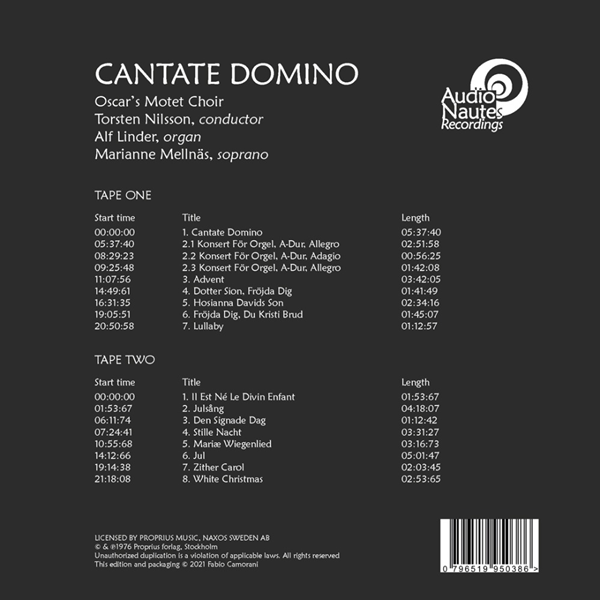 Oscar's Motet Choir - Cantate Domino [2xReel Tapes]