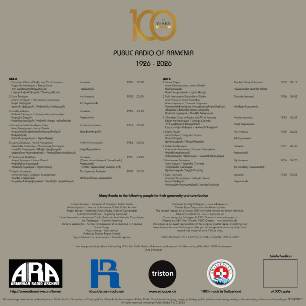 Armenian Radio - 100 Years of Excellence 1926 - 2026