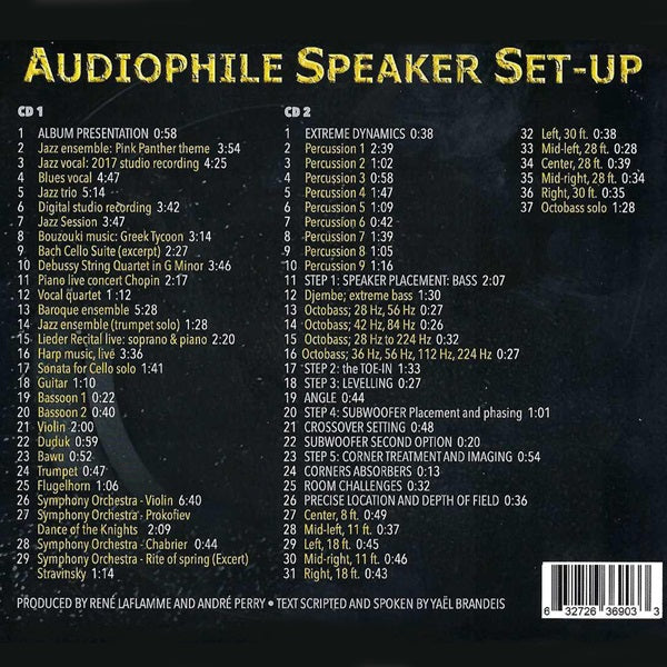 Audiophile Speaker Set-Up Double CDs