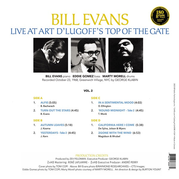 Bill Evans - Live At Art D'Lugoff's Top Of The Gate Vol. 2