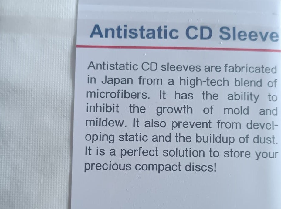 Anti-Static Inner CD Sleeves (Pack of 50)