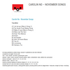Carolin No - November Songs