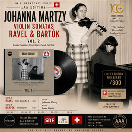 Johanna Martzy - Violin Sonatas Ravel & Bartok - Vol. 2 [LP]