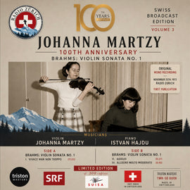 Johanna Martzy - Violin Sonatas Brahms No 1 - Vol. 3 [LP]