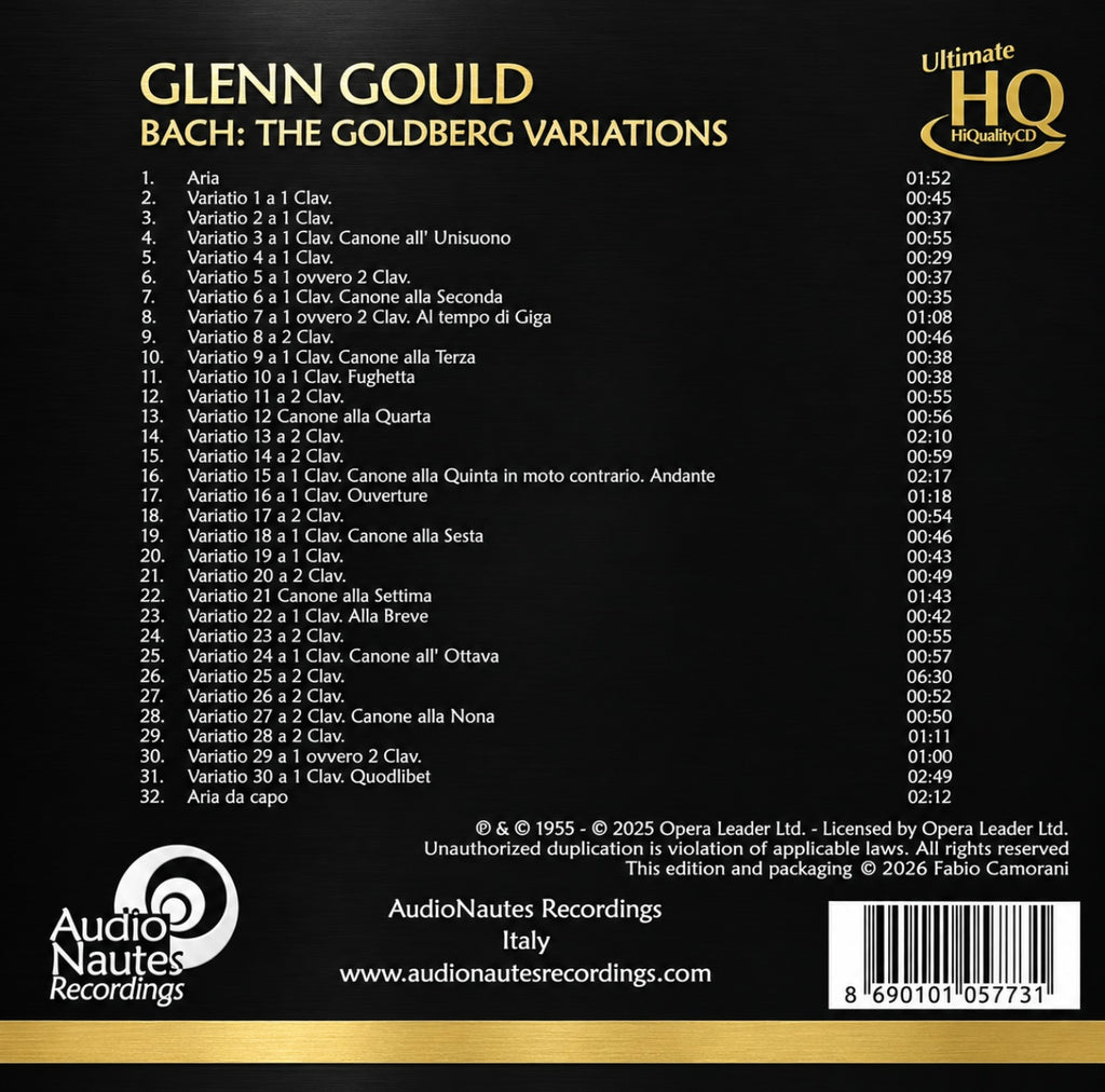 Glenn Gould - Goldberg Variations [UHQCD]