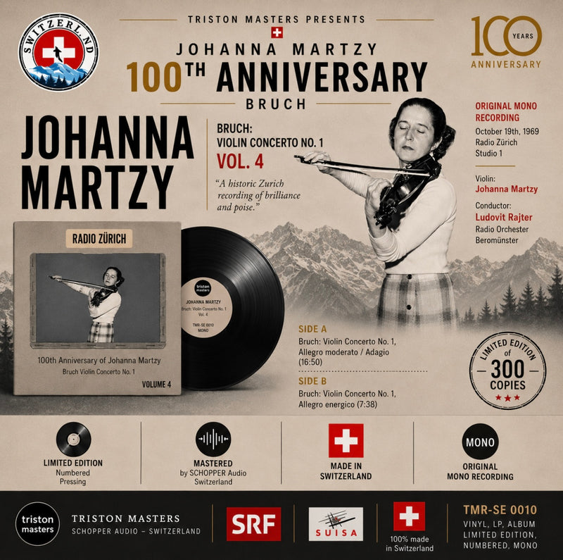 Johanna Martzy - Bruch Violin Concerto No. 1 - Vol. 4 [LP] – The