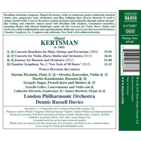 Miguel Kertsman - Three Concertos [CD]