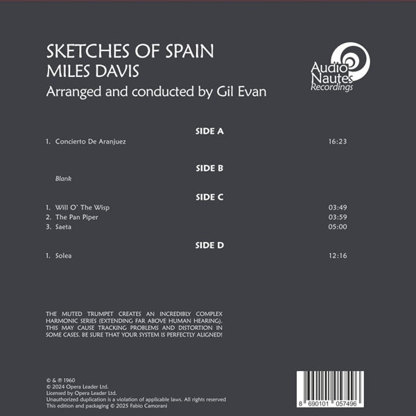 Miles Davis - Sketches of Spain - One-Step LP Record