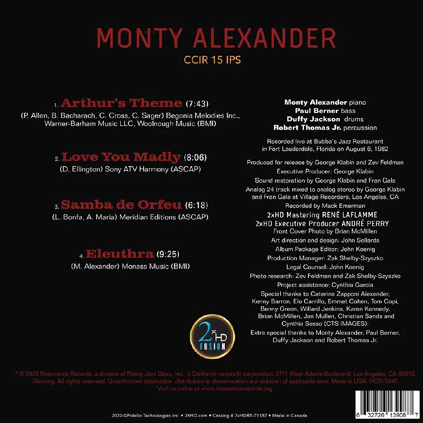 Monty Alexander - Love You Madly