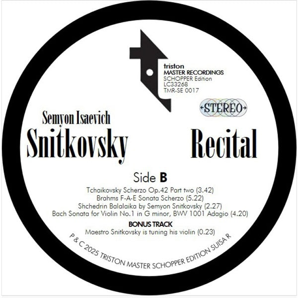 Semyon Isaevich Snitkovsky - Violin Recital