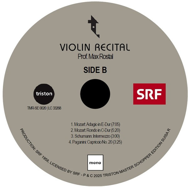 Max Rostal - Violin Recital