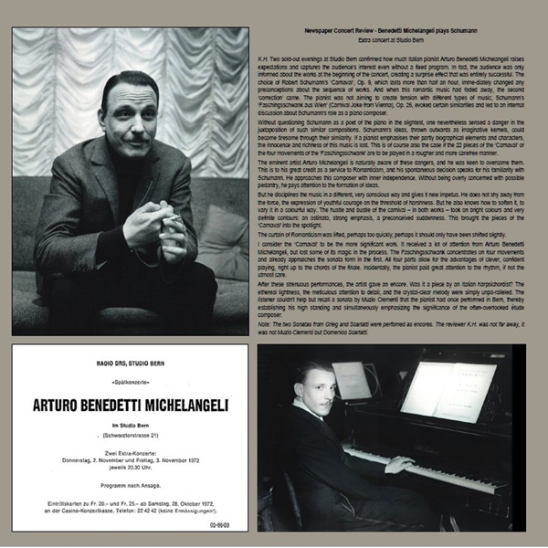 Arturo Benedetti Michelangeli - Piano Recital