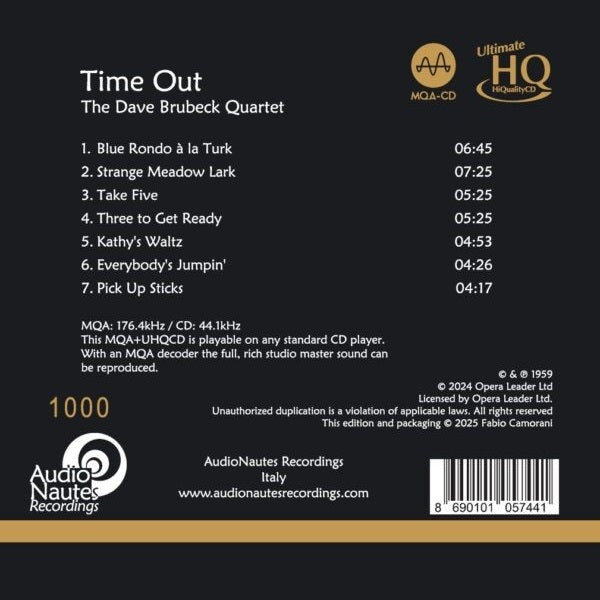 The Dave Brubeck Quartet - Time Out [UHQCD] – The Sound Of Tape
