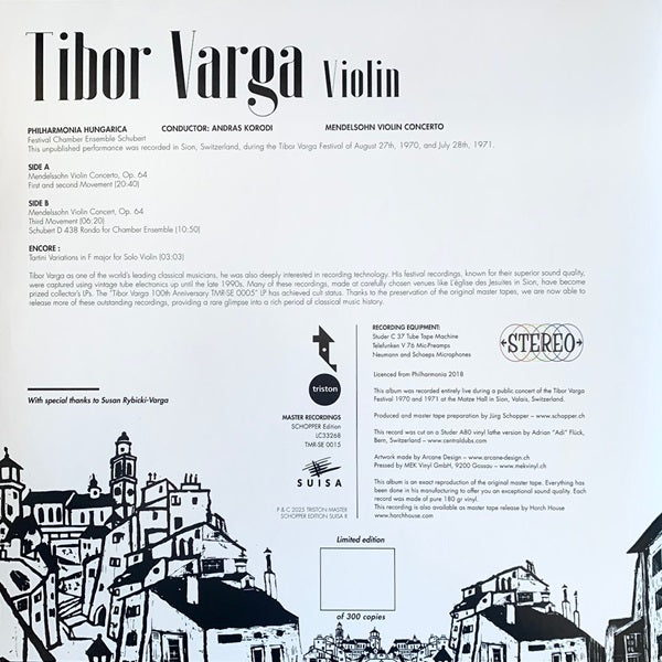 Tibor Varga - Festival 1970 and 1971