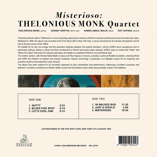 Thelonious Monk Quartet - Misterioso