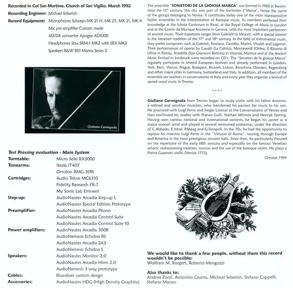 Antonio Vivaldi - Le Quattro Stagioni [1-STEP 2xLPs]