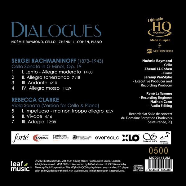 Noémie Raymond & Zhenni Li-Cohen - Dialogues