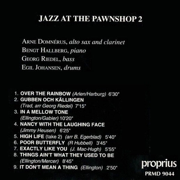 Arne Domnerus - Jazz At The Pawnshop Vol. 2