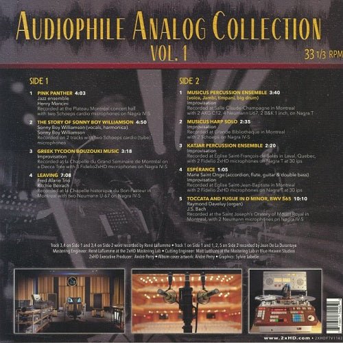 Audiophile Analog Collection Vol. 1 CD