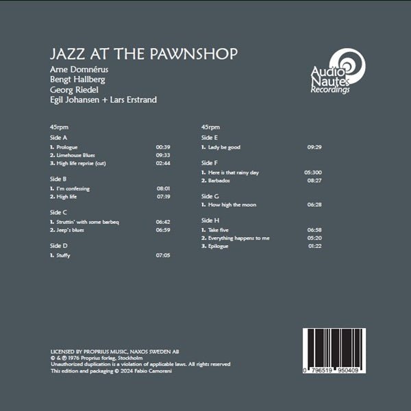 Arne Domnérus - Jazz At The Pawnshop